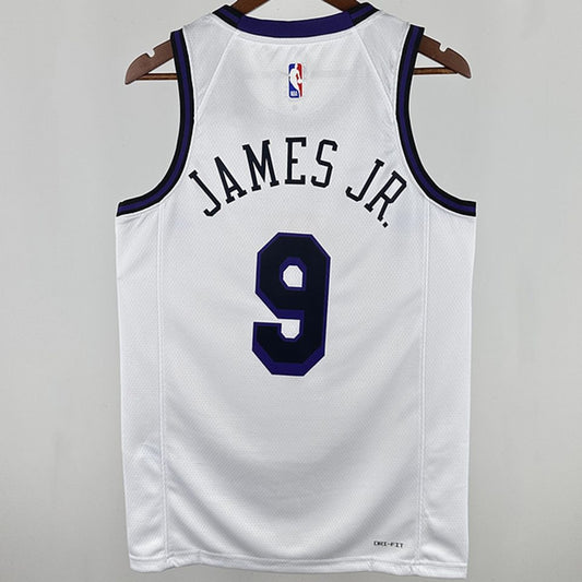 Camiseta NBA Los Angeles Lakers – JR. #9 – City Edition · blanca · 2025 - vista 2