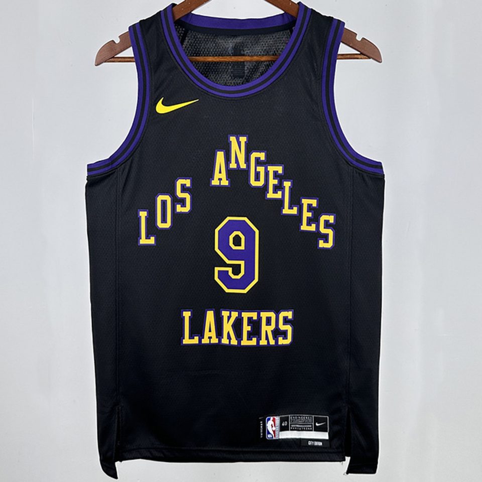 Camiseta NBA Los Angeles Lakers – JR. #9 – City Edition · negra · 2025 - vista 1