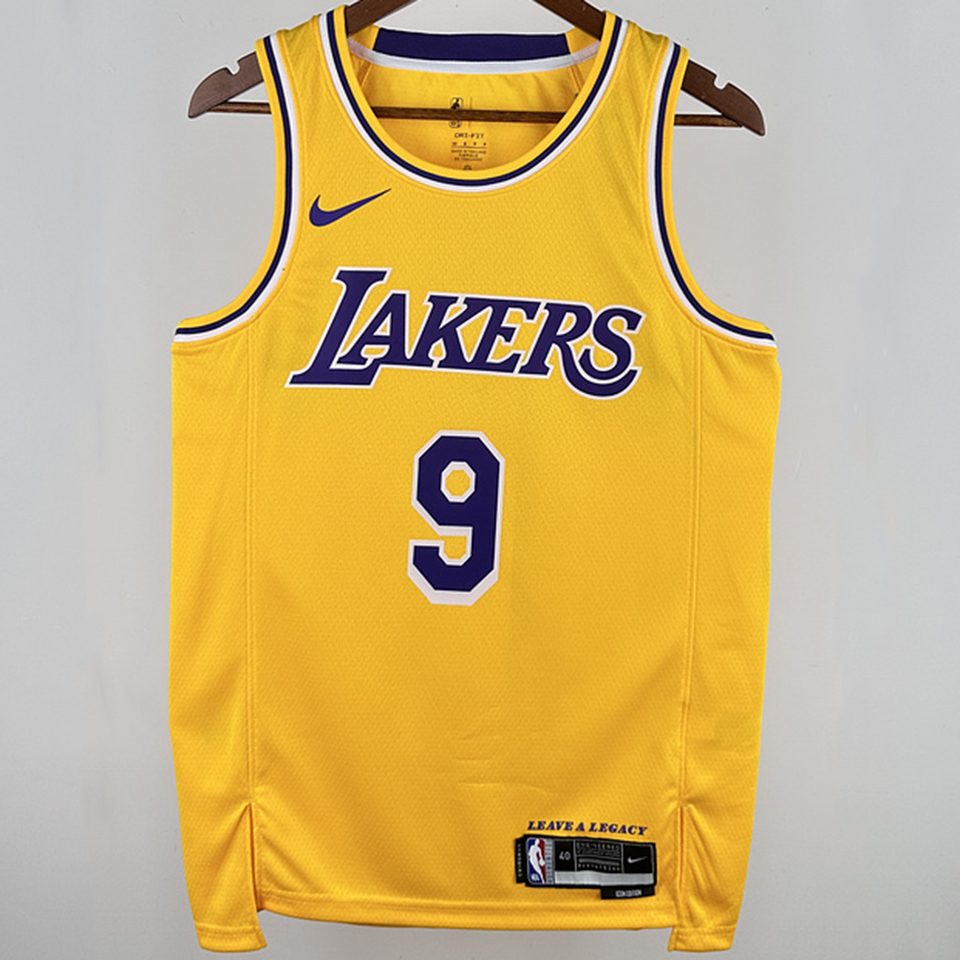 Camiseta NBA Los Angeles Lakers – JR. #9 – amarilla · 2025 - vista 1