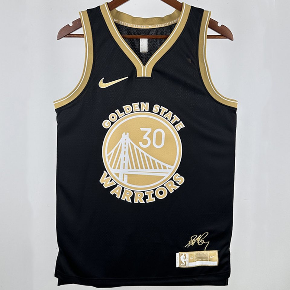 Camiseta NBA Golden State Warriors – CURRY #30 – City Edition · negra · 2025 - vista 1