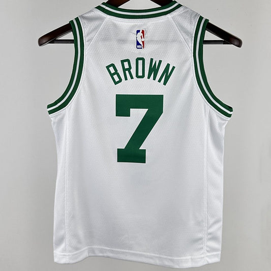 Camiseta NBA Boston Celtics – BROWN #7 – blanca · 2025 - vista 2