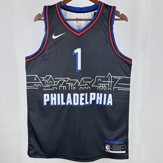 Camiseta NBA Philadelphia 76ers – HARDEN #1 – City Edition · azul zafiro · 2021 - vista 1
