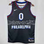 Camiseta NBA Philadelphia 76ers – MAXEY #0 – City Edition · azul zafiro · 2021 - vista 1