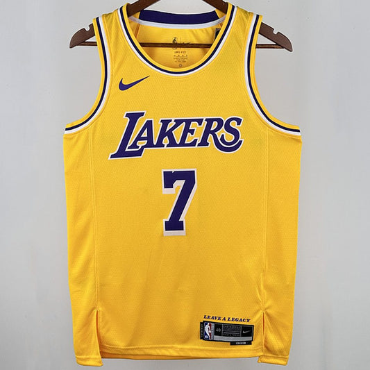 Camiseta NBA Los Angeles Lakers – ANTHONY #7 – amarilla · 2025 - vista 1