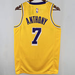 Camiseta NBA Los Angeles Lakers – ANTHONY #7 – amarilla · 2025 - vista 2