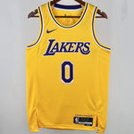 Camiseta NBA Los Angeles Lakers – WETBROOK #0 – amarilla · 2025 - vista 1