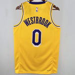 Camiseta NBA Los Angeles Lakers – WETBROOK #0 – amarilla · 2025 - vista 2