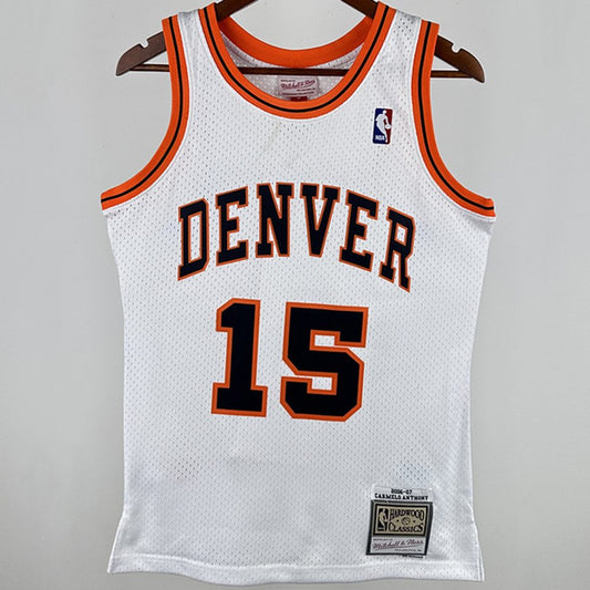Camiseta NBA retro Denver Nuggets – ANTHONY #15 – Retro · blanca · 2006/07 - vista 1