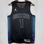 Camiseta NBA Charlotte Hornets – BALL #1 – City Edition · negra · 2018 - vista 1