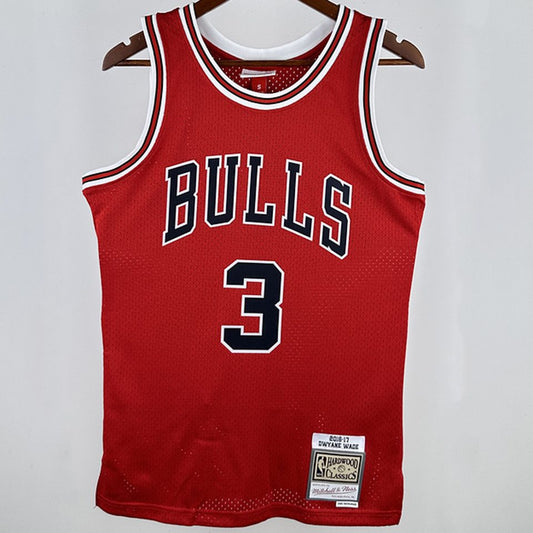 Camiseta NBA retro Chicago Bulls – WADE #3 – Retro · roja · 2016/17 - vista 1