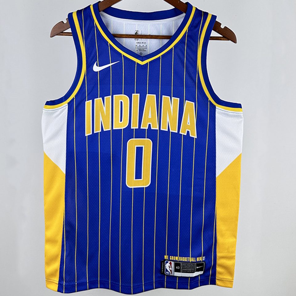 Camiseta NBA Indiana Pacers – HALIBURTON #0 – City Edition · azul · 2019 - vista 1