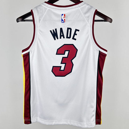 Camiseta NBA Miami Heat – WADE #3 – blanca · 2024/25 - vista 2