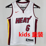 Camiseta NBA Miami Heat – JAMES #6 – blanca · 2024/25 - vista 1