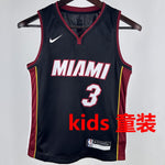 Camiseta NBA Miami Heat – WADE #3 – negra · 2024/25 - vista 1