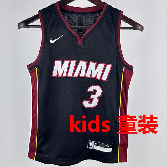 Camiseta NBA Miami Heat – WADE #3 – negra · 2024/25 - vista 1
