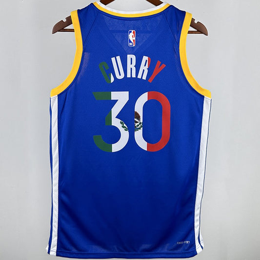 Camiseta NBA Golden State Warriors – CURRY #30 – azul · 2024/25 - vista 1