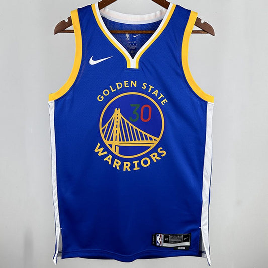 Camiseta NBA Golden State Warriors – CURRY #30 – azul · 2024/25 - vista 2