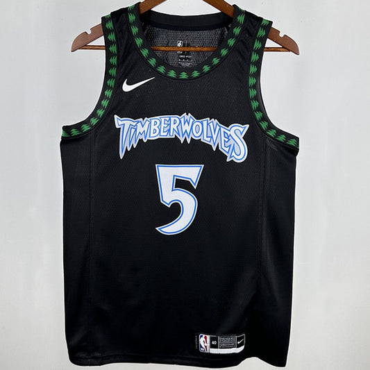 Camiseta NBA retro Minnesota Timberwolves – EDWARDS #5 – Retro · negra - vista 1