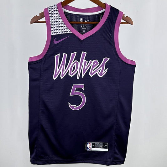 Camiseta NBA Minnesota Timberwolves – EDWARDS #5 – negra - vista 1