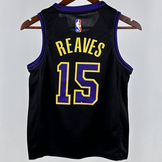 Camiseta NBA Los Angeles Lakers – REAVES #15 – City Edition · negra · 2024/25 - vista 2