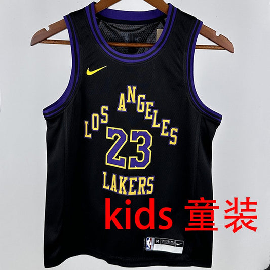 Camiseta NBA Los Angeles Lakers – JAMES #23 – City Edition · negra · 2024/25 - vista 1