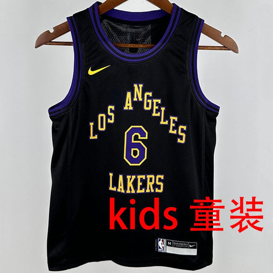 Camiseta NBA Los Angeles Lakers – JAMES #6 – City Edition · negra · 2024/25 - vista 1