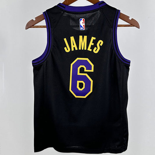 Camiseta NBA Los Angeles Lakers – JAMES #6 – City Edition · negra · 2024/25 - vista 2