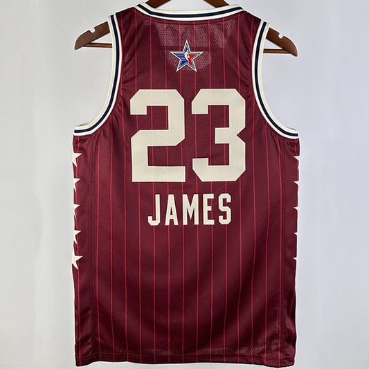 Camiseta NBA All-Star – JAMES #23 – All-Star · roja · 2024 - vista 1