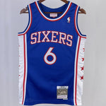 Camiseta NBA retro Philadelphia 76ers – ERVING #6 – Retro · azul · 1982/83 - vista 1