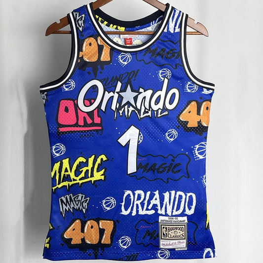 Camiseta NBA retro Atlanta Hawks – HARDWAY #1 – Retro · azul · 1994/95 - vista 1