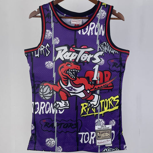 Camiseta NBA retro Minnesota Timberwolves – MCGRADY #1 – Retro · morada · 1998/99 - vista 1