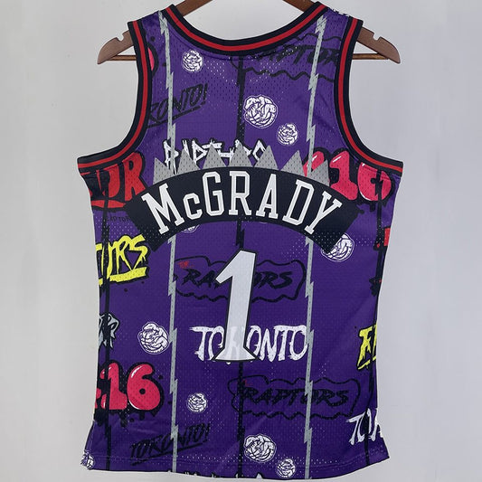 Camiseta NBA retro Minnesota Timberwolves – MCGRADY #1 – Retro · morada · 1998/99 - vista 2