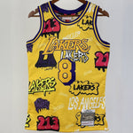 Camiseta NBA retro Los Angeles Lakers – BRYANT #8 – Retro · amarilla · 1996/97 - vista 1
