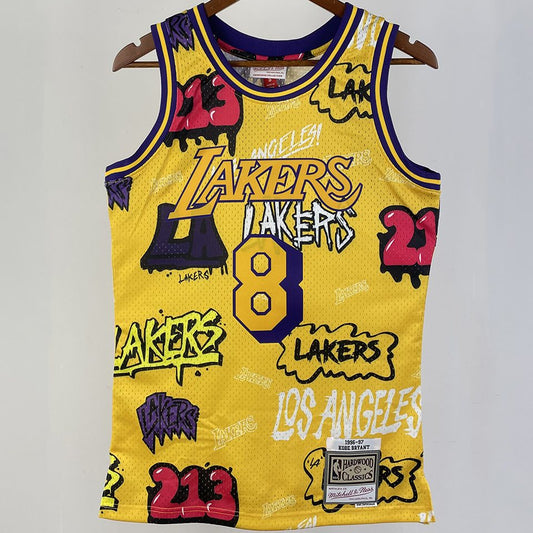 Camiseta NBA retro Los Angeles Lakers – BRYANT #8 – Retro · amarilla · 1996/97 - vista 1