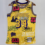 Camiseta NBA retro Los Angeles Lakers – ONEAL #34 – Retro · amarilla · 1996/97 - vista 1