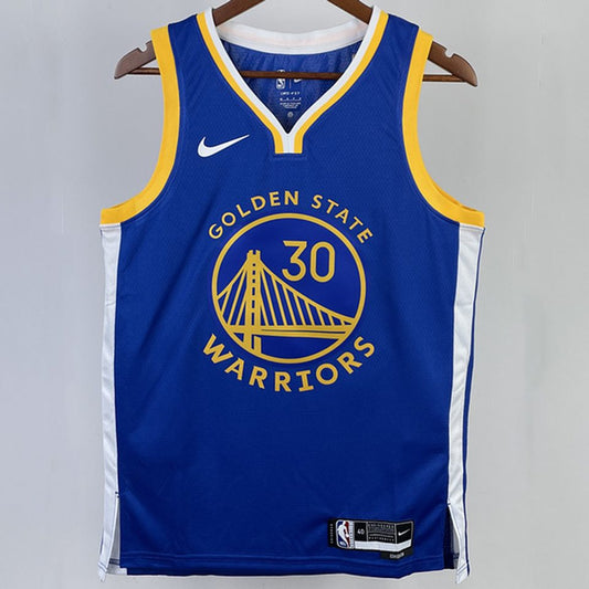 Camiseta NBA Golden State Warriors – CURRY #30 – azul · 2023/24 - vista 1