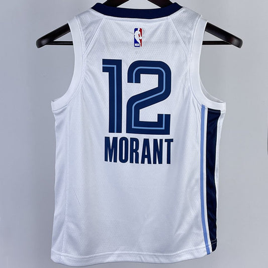 Camiseta NBA Memphis Grizzlies – MORANT #12 – blanca - vista 2