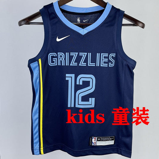 Camiseta NBA Memphis Grizzlies – MORANT #12 – azul zafiro · 2023/24 - vista 1
