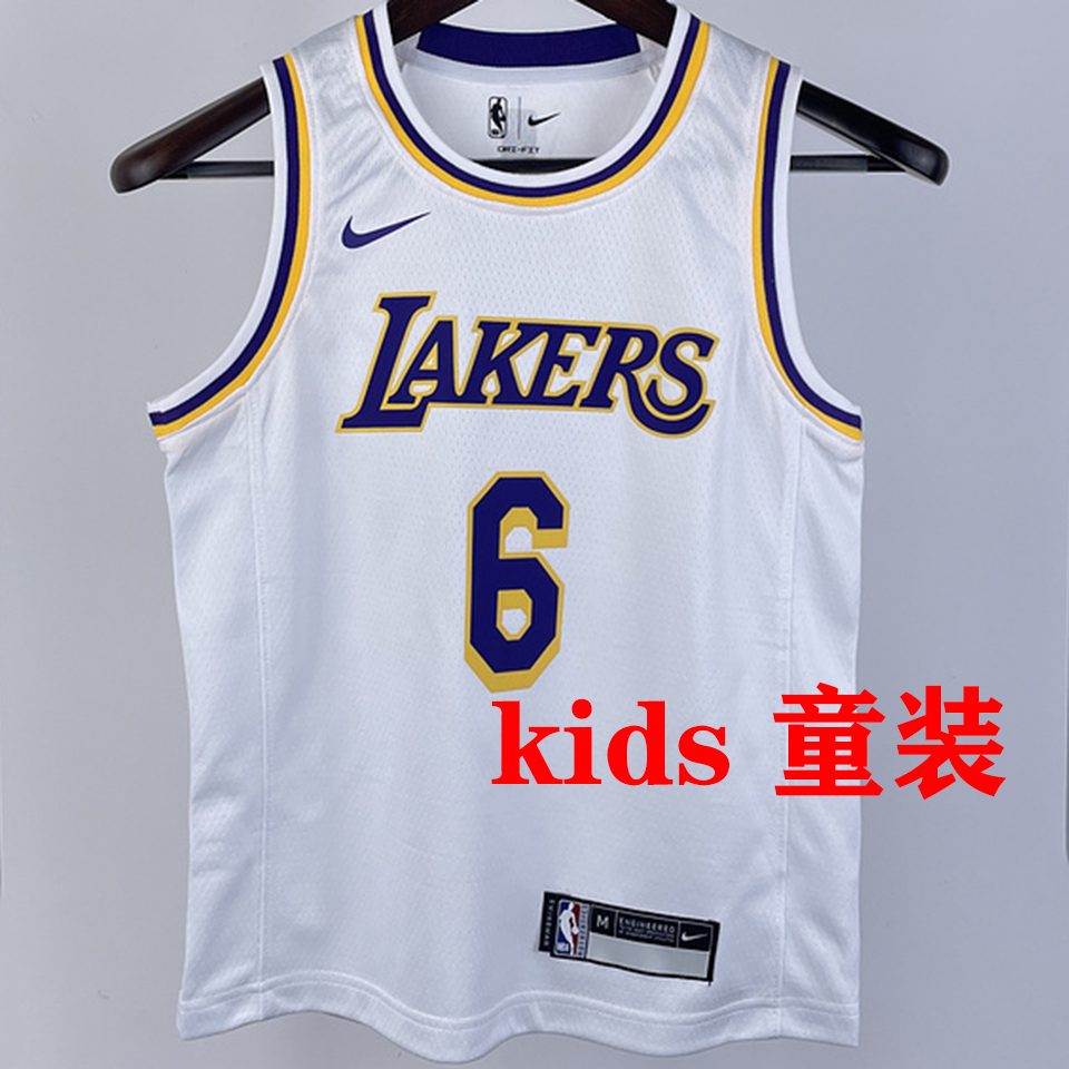 Camiseta NBA Los Angeles Lakers – JAMES #6 – blanca - vista 1