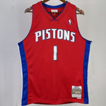 Camiseta NBA retro Detroit Pistons – IVERSON #1 – Retro · roja · 2008/09 - vista 1