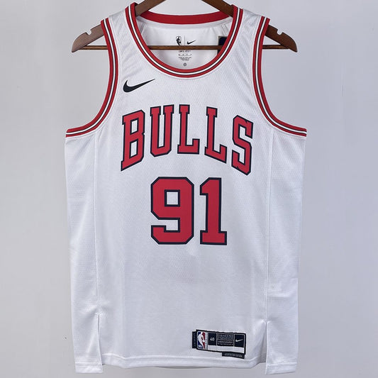 Camiseta NBA Chicago Bulls – RODMAN #91 – blanca · 2023/24 - vista 1
