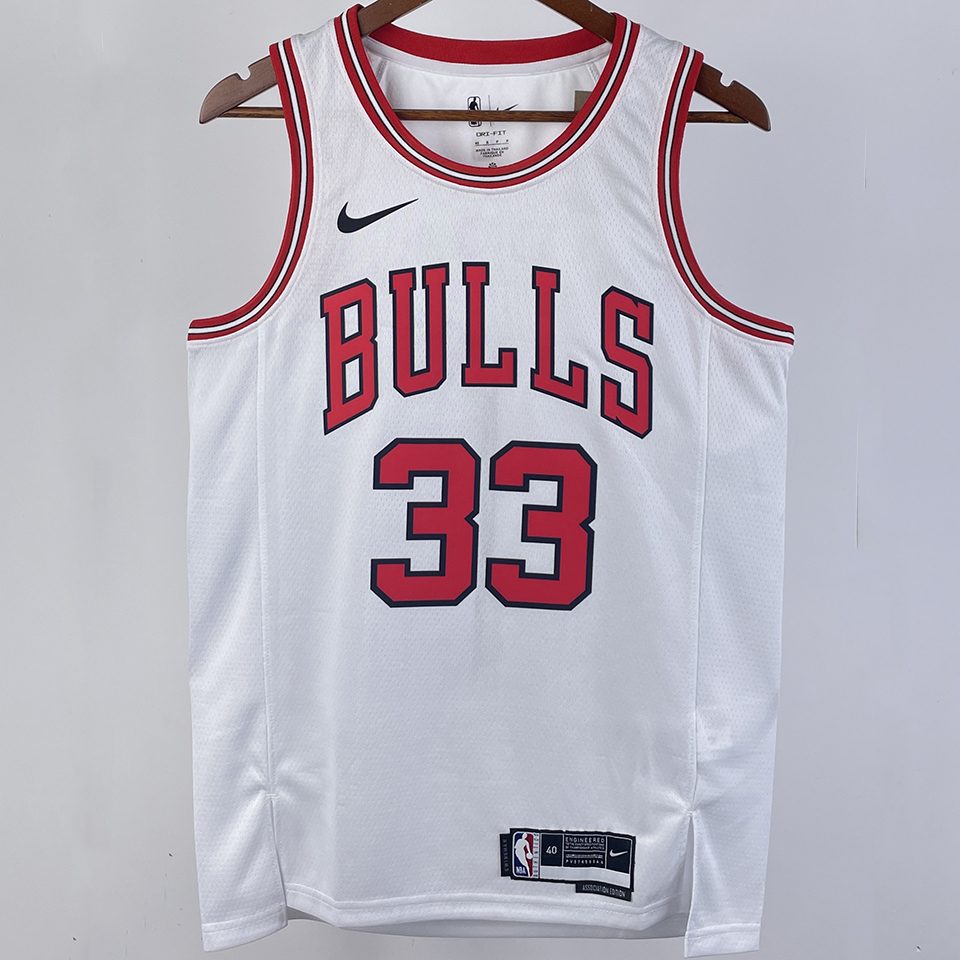 Camiseta NBA Chicago Bulls – PIPPEN #33 – blanca · 2023/24 - vista 1