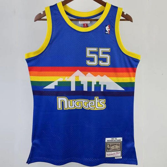 Camiseta NBA retro Denver Nuggets – MUTOMBO #55 – Retro · azul · 1991/92 - vista 1