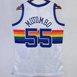 Camiseta NBA retro Denver Nuggets – MUTOMBO #55 – Retro · blanca · 1991/92 - vista 2