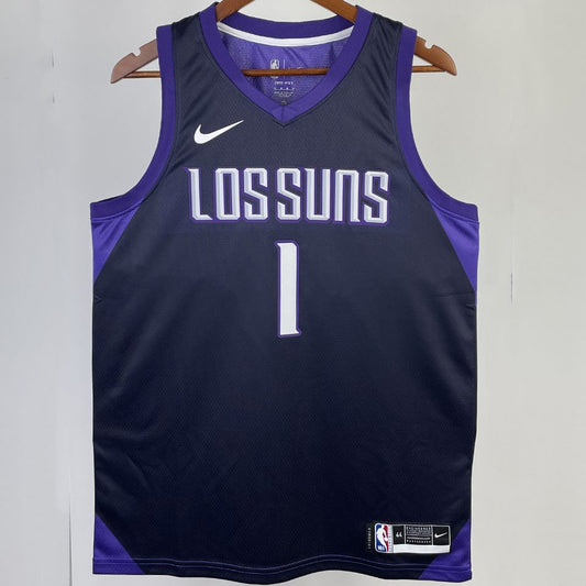 Camiseta NBA Phoenix Suns – BOOKER #1 – City Edition · morada - vista 1