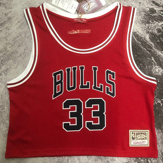 Camiseta NBA mujer Chicago Bulls – PIPPEN #33 – Retro · roja - vista 1