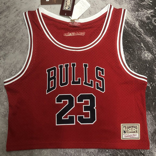 Camiseta NBA mujer Chicago Bulls – JORDAN #23 – Retro · roja - vista 1
