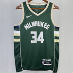Camiseta NBA Milwaukee Bucks – ANTETOKOUNMPOL #34 – verde · 2023/24 - vista 1