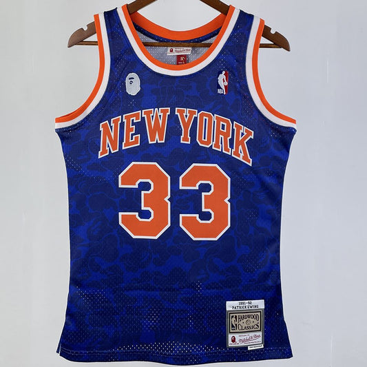 Camiseta NBA New York Knicks – N #33 – azul · 1991/92 - vista 1