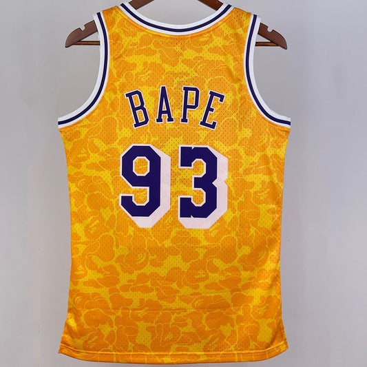 Camiseta NBA Los Angeles Lakers – N #93 – amarilla · 1993 - vista 2